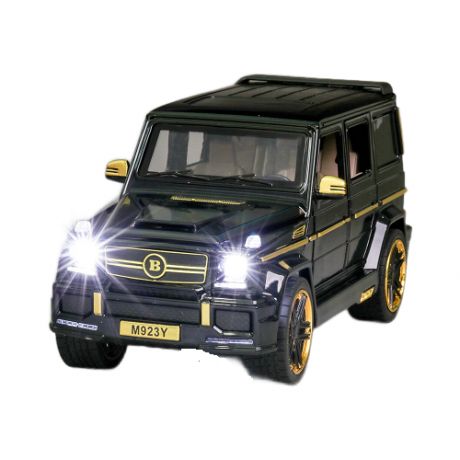 Машинка металлическая XLG 1:24 Mercedes-Benz G-class Геленваген M929Y инерционная, свет, звук