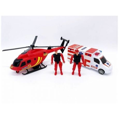 Набор игровой вертолет + автомобиль (200618186)