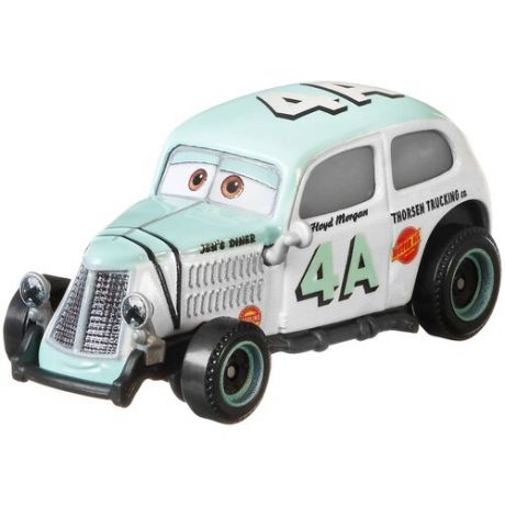 Машинка Mattel Cars Флойд Морган DXV29/GBV72 1:55, белый/голубой