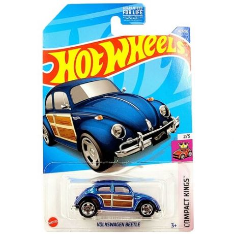 Hot Wheels Базовая машинка Volkswagen Beetle, синяя, C4982/HCV26
