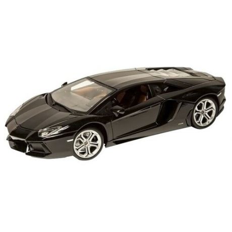 Легковой автомобиль Bburago Lamborghini Aventador LP700-4 (18-11041/18-11033) 1:18, 24 см, черный
