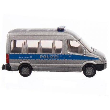 Полицейский фургон металлическая модель транспорта 1:55