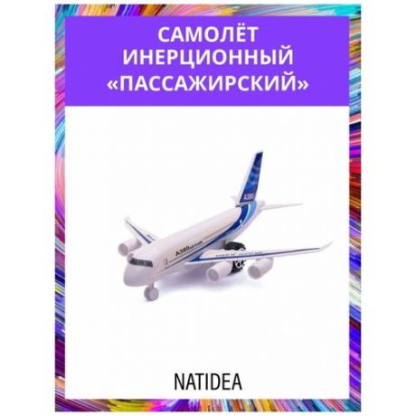 Самолёт инерционный Пассажирский, NatIdea