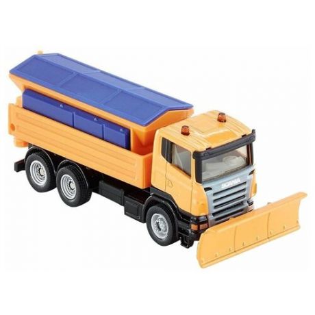 Снегоуборщик Siku Scania (1898) 1:87, 11 см, оранжевый/синий