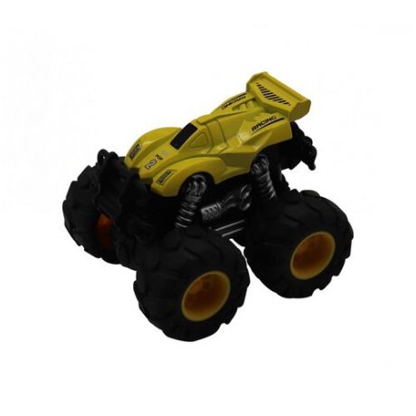 Машинка гоночная Funky Toys die-cast, 4*4, фрикционная, двойной реверс, желтая (FT61038)