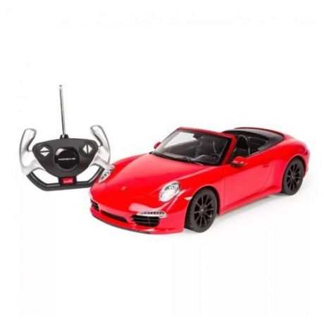 Радиоуправляемая машинка Rastar 1:14 Porsche 911 Carrera S, со световыми эффектами (красный) 47700