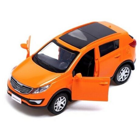 Машина металлическая KIA SPORTAGE R, 1:39, инерция, открываются двери, цвет оранжевый