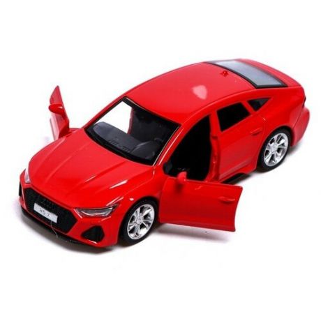 Машина металлическая AUDI RS7, 1:43, инерция, открываются двери, цвет красный