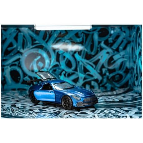 Масштабная модель автомобиля Mercedes-Benz AMG GT-R 1/36 Синий