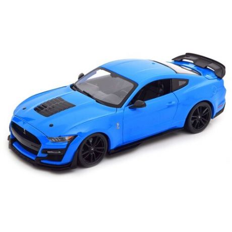 Maisto Машинка металлическая Ford Mustang Shelby GT500 2020, 1:18, синяя