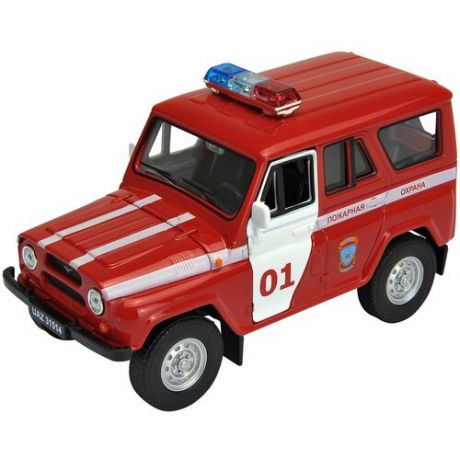 Внедорожник Welly УАЗ 31514 Пожарная Охрана (42380FS), красный