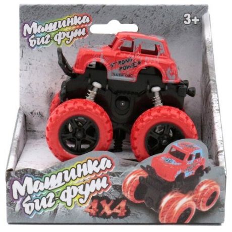 Машина Funky Toys пластиковая, инерционная, красная, 4*4 (60001)