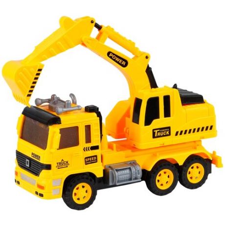 Экскаватор 998 Su Yuan toys City builder JB0401345, желтый