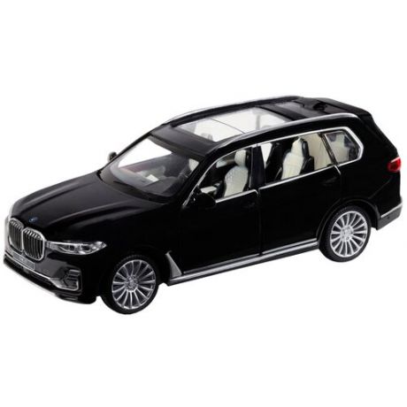 Машина "автопанорама" BMW X7, черный, 1/32, свет, звук, инерция, в/к 17,5*13,5*9 см