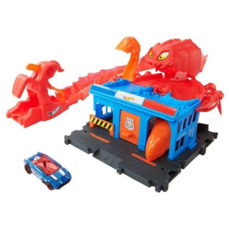 Игровой набор Mattel Hot Wheels Сити Полицейский участок со скорпионом