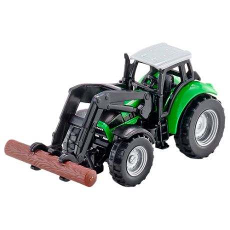 Трактор Siku с захватом для бревен (1380) 1:87 8 см