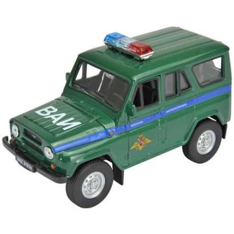 Внедорожник Welly УАЗ 31514 Военная Автоинспекция (42380MC), зеленый