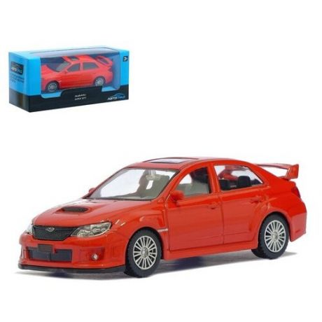 Машина металлическая SUBARU WRX STI, 1:43, цвет красный