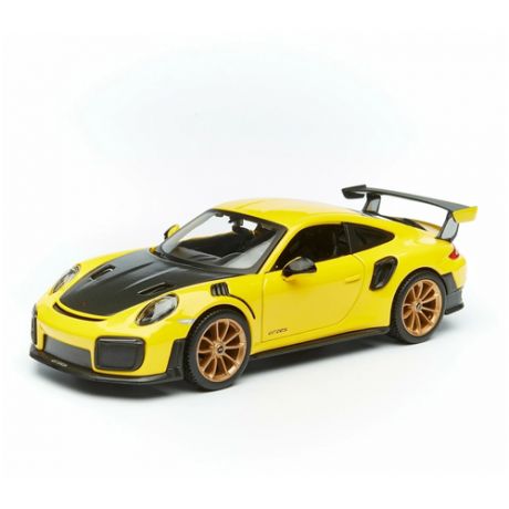 Легковой автомобиль Maisto Porsche 911 GT2 RS 31523 1:24, 20 см, желтый