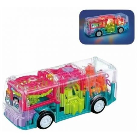 Автобус детский / Автобус светомузыкальный / Машинка с движущимися шестеренками / Автобус музыкальный
