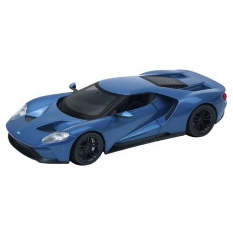 Легковой автомобиль Welly 2017 Ford GT (24082) 1:24, 19.7 см, синий
