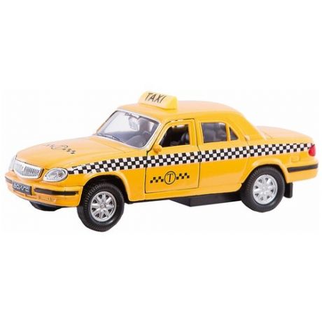 Легковой автомобиль Welly Волга Такси (42384TI), желтый
