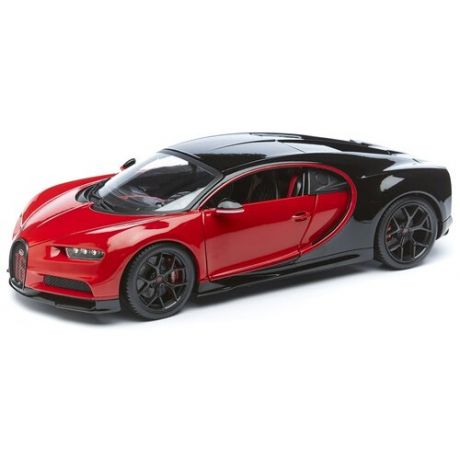 Гоночная машина Bburago Bugatti Chiron Sport 18-11044 1:18, 25 см, красный/черный