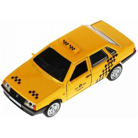 Машина Технопарк металлическая ВАЗ-21099 "спутник" Такси 12 см, желтый