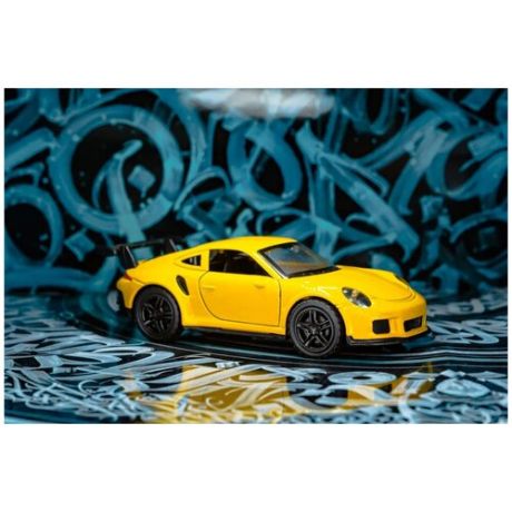 Масштабная модель автомобиля Porsche 911 1/36 Желтый