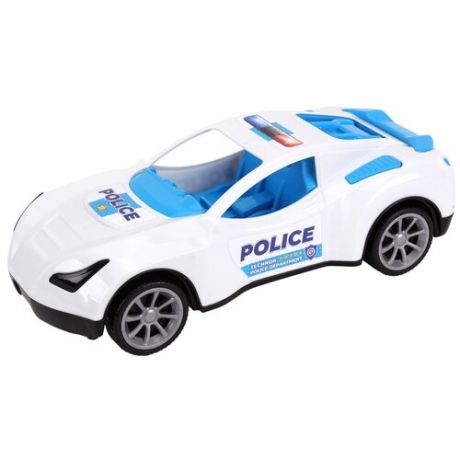 Полицейский автомобиль ТехноК 7488, 38 см, белый/голубой