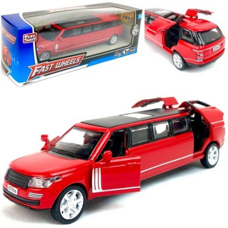 Металлическая модель машины лимузин Die Cast Model, 1:43-50, Fast Wheels инерционная машинка, открываются двери, 15.5х4х4 см