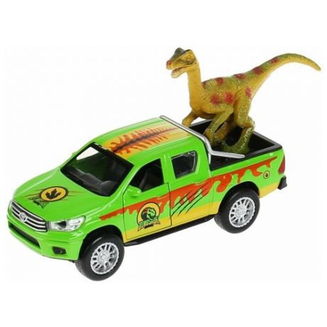Машина Toyota Hilux Сафари" С Динозавром, 12см, инерционная, Технопарк