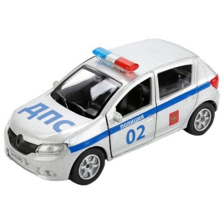 Модель машины Технопарк Renault Sandero, Полиция, инерционная SB-17-61-RS(P)-WB