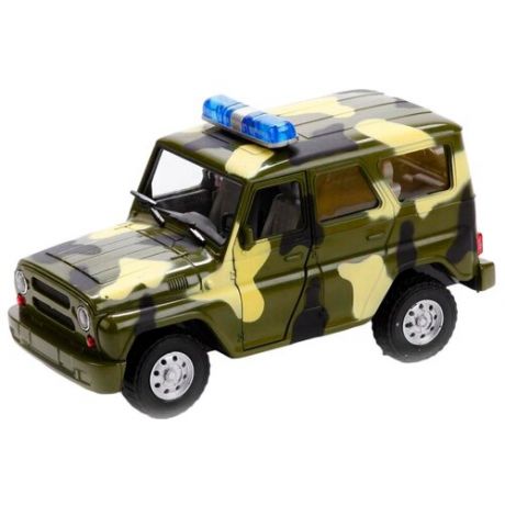 Внедорожник Play Smart УАЗ Hunter военный (9076-С), 19 см, зеленый камуфляж