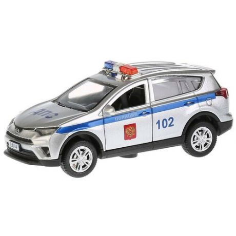 Модель машины Технопарк Toyota RAV4, Полиция, инерционная, свет, звук RAV4-P-SL