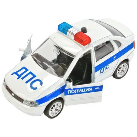 Модель машины Технопарк Lada Kalina Полиция, 1/32, инерционная, свет, звук CT-1049WB-10