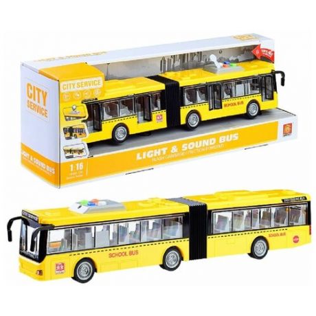 Игрушка Автобус свет/звук, Размеры игрушки: 44.5×6×9 см. в коробке (WY913A)