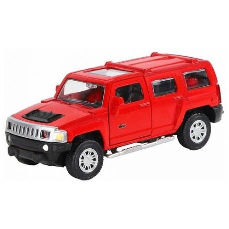 Машина "автопанорама" Hummer H3, красный, 1/43, инерция, в/к 17,5*12,5*6,5 см - JB1251269