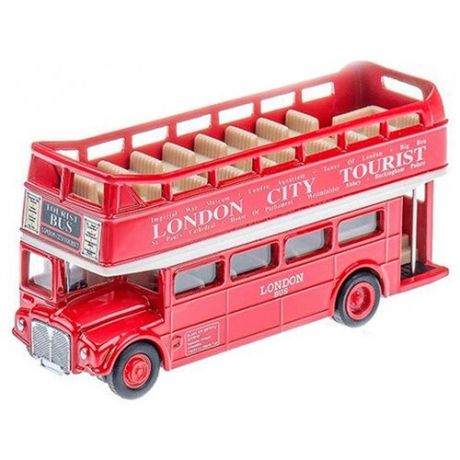 Модель автобуса London Bus открытый масштаб 1:34-39