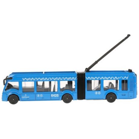 Троллейбус ТЕХНОПАРК SB-18-11WB(IC), 12 см, синий