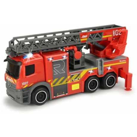 Пожарный автомобиль Dickie Toys Mercedes (3714011038), 23 см, красный/серый