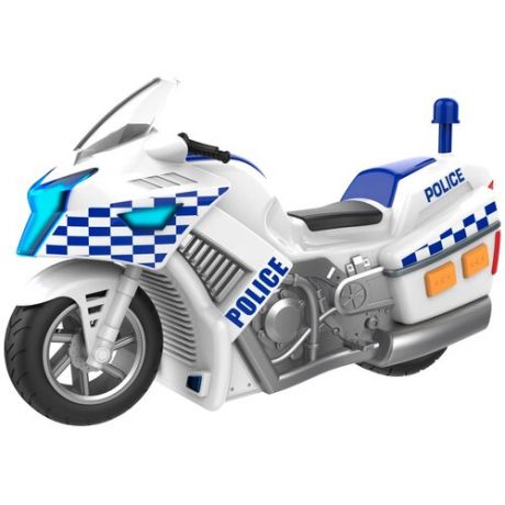 Мотоцикл Teamsterz 1416563, 15 см, белый