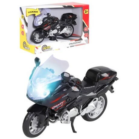 Мотоцикл игрушка AUTODRIVE со световыми и звуковыми эффектами, игрушечный, на батарейках