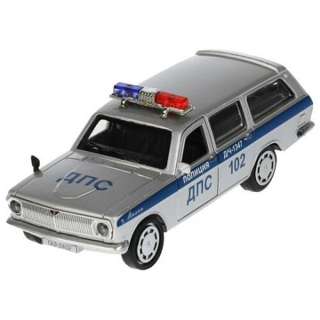 Модель машины Технопарк ГАЗ-2402 Волга, Полиция, инерционная 2402-12РОL-SR