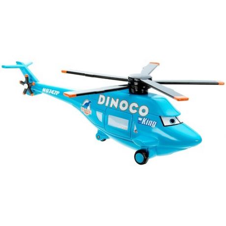 Cars (Mattel)) Тачки литые машинки Делюкс Вертолет Диноко / Dinoco Helicopter (без упаковки) 0102 / Y0539