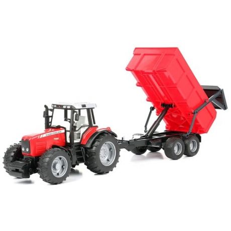 Игрушечные машинки и техника Bruder Трактор Massey Ferguson 7480 с прицепом (02-045) 1:16