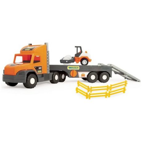 Игрушечные машинки и техника Wader Super Tech Truck - Грузовик с катком для асфальта (36740), 76 см
