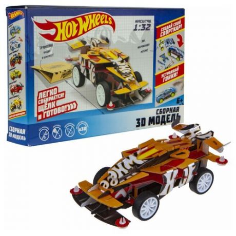 Сборная модель Hot Wheels Winning Formula, 1 автомобиль, 2 инерц. двигателя, 1/32 T16975