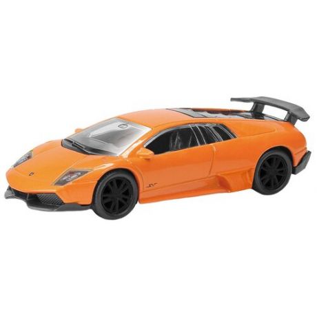 Машинка металлическая Uni-Fortune RMZ City 1:64 Lamborghini Murcielago LP670-4 без механизмов, (желтый), 7,26х3,19х2,00 см