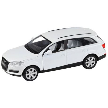 Машина "автопанорама" Audi Q7, белый, 1/32, свет, звук, инерция, в/к 17,5*13,5*9 см